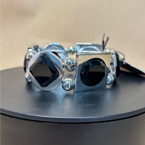 Paparazzi Black and Silver Bracelet